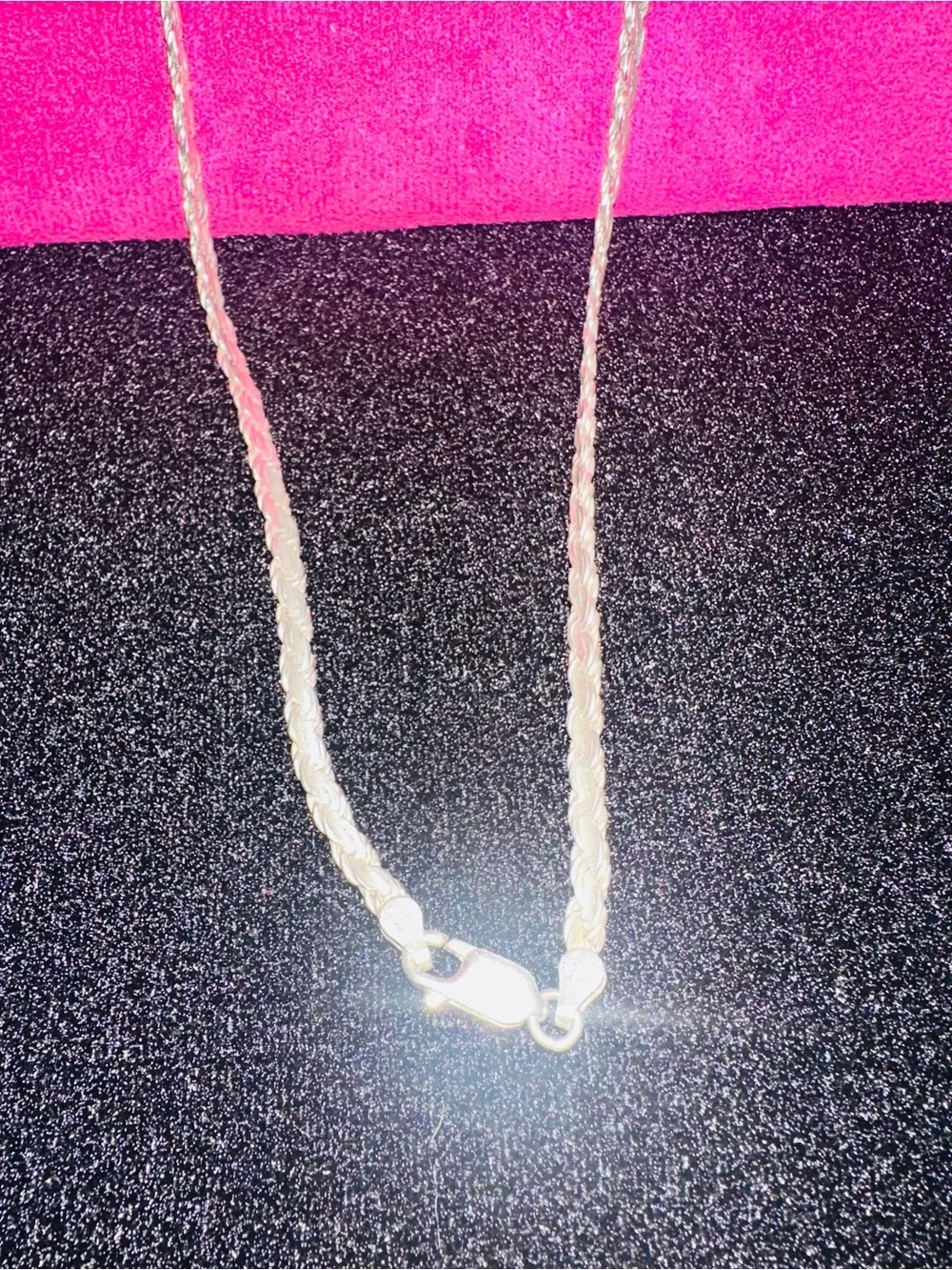 Sterling Silver Rope Chain Necklace - 20 grams  24 inch long